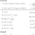Tablica integrala i prvih izvoda za Matematiku