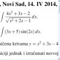 Saobraćajni odsek, Matematika 2, rezultati kolokvijma od 14. IV